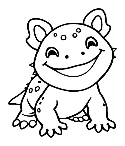 Axolotl colouring page — free printable for kids