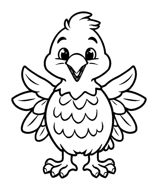Eagle colouring page — free printable for kids