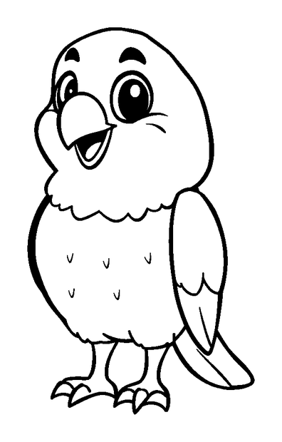 Falcon colouring page — free printable for toddlers