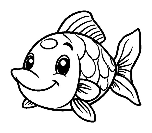 Koi Carp colouring page — free printable for kids