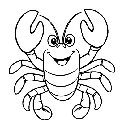 Lobster Colouring Page (Kids, Standard)