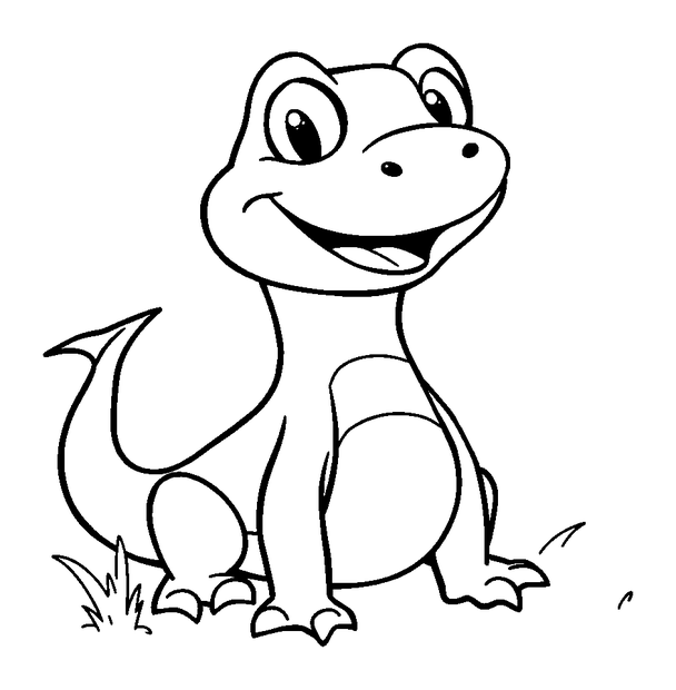 Newt colouring page — free printable for kids