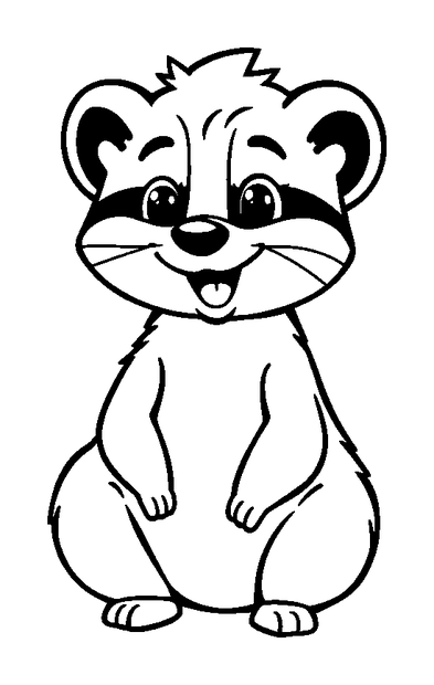 Numbat colouring page — free printable for kids