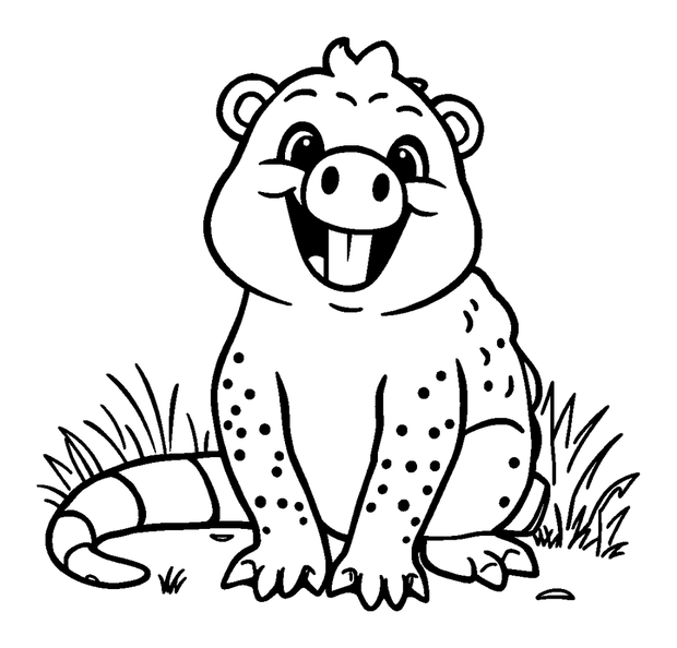 Pangolin colouring page — free printable for kids