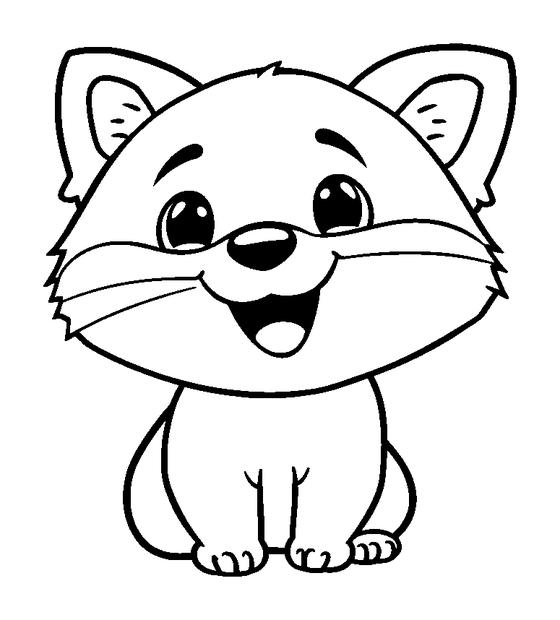 Red Panda colouring page — free printable for kids