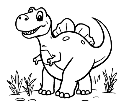 Allosaurus Colouring Page (Kids, Standard)
