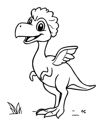 Archaeopteryx Colouring Page (Kids, Standard)