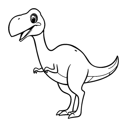 Archaeopteryx Colouring Page (Toddler, Bold & Easy)