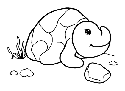Fossil Dig Colouring Page (Toddler, Bold & Easy)