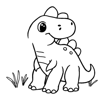 Mosasaurus Colouring Page (Kids, Bold & Easy)