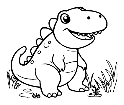 Mosasaurus Colouring Page (Kids, Standard)