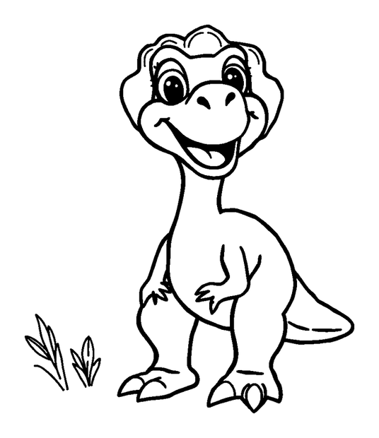 Oviraptor colouring page — free printable for kids