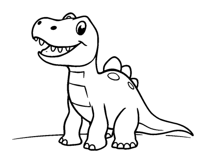 Plesiosaurus Colouring Page (Kids, Standard)