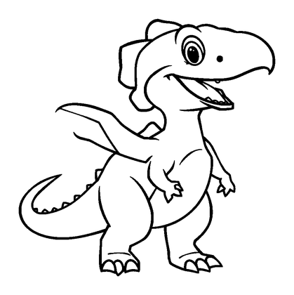 Raptor Colouring Page (Kids, Standard)