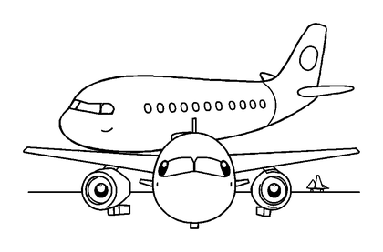 Airport Colouring Page (Kids, Standard)