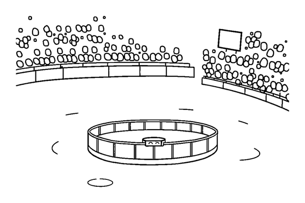 Ice Rink colouring page — free printable for kids