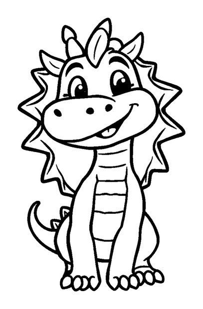 Chimera colouring page — free printable for kids