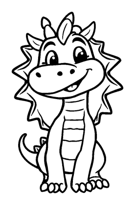 Chimera Colouring Page (Kids, Bold & Easy)