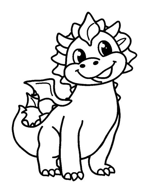 Chimera colouring page — free printable for toddlers