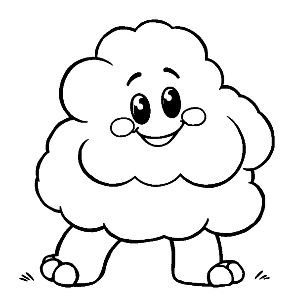 Friendly Cloud Giant colouring page — free printable for kids