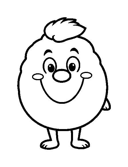 Friendly Shadow colouring page — free printable for kids