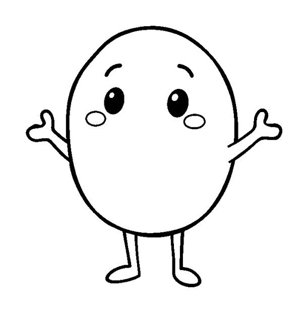Friendly Shadow colouring page — free printable for toddlers