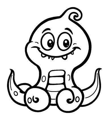 Kraken Colouring Page (Kids, Standard)