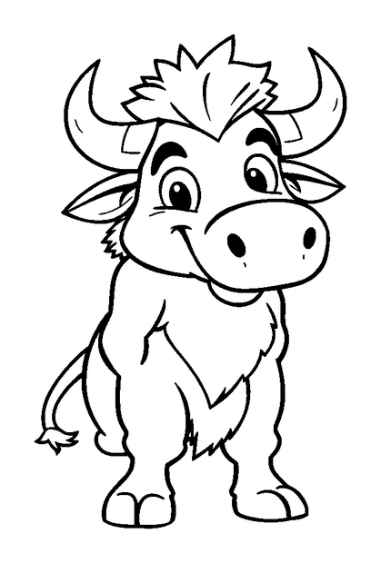 Minotaur colouring page — free printable for kids