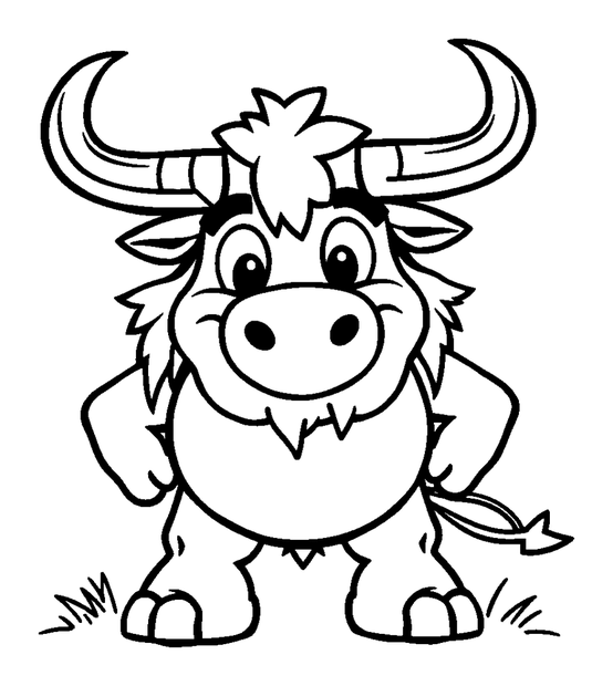 Minotaur colouring page — free printable for kids