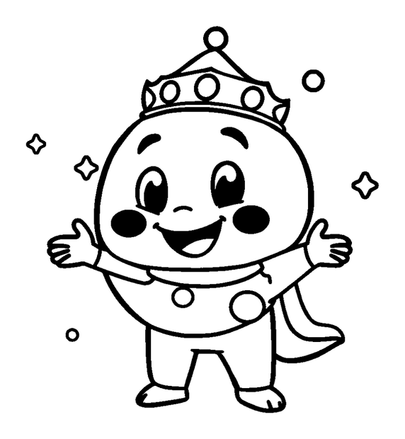 Moon Guardian colouring page — free printable for kids