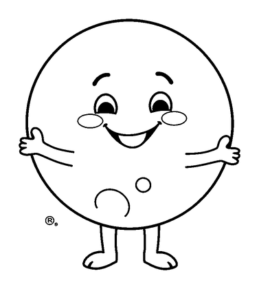 Moon Guardian Colouring Page (Toddler, Bold & Easy)