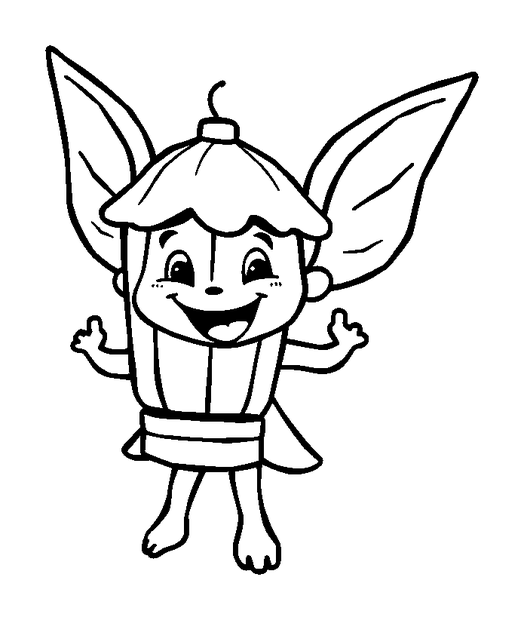 Sprite Lantern colouring page — free printable for kids