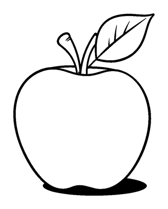Apple Colouring Page (Kids, Standard)