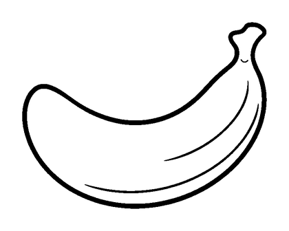 Banana Colouring Page (Kids, Standard)