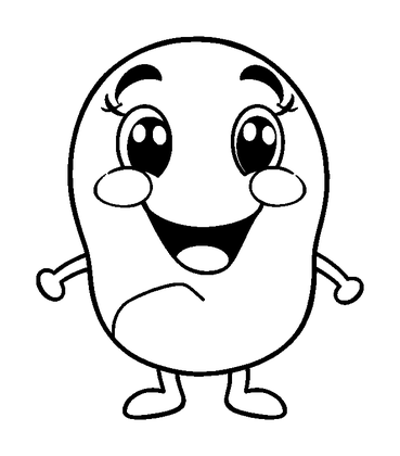 Candy Colouring Page (Kids, Bold & Easy)