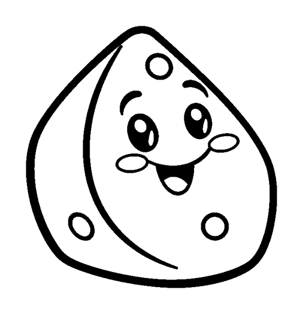 Cheese colouring page — free printable for toddlers