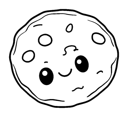 Cookie Colouring Page (Kids, Standard)
