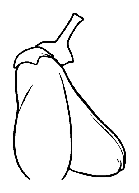 Courgette colouring page — free printable for kids