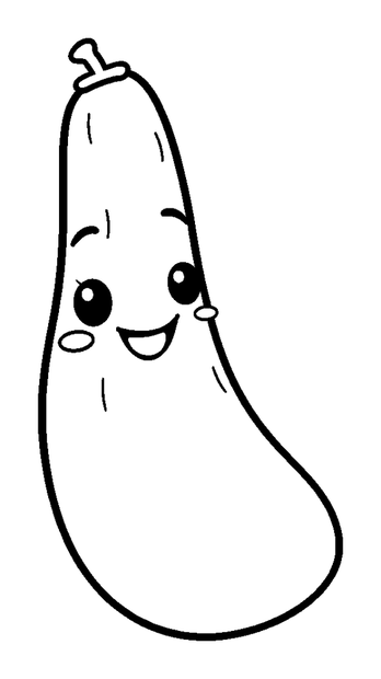 Cucumber colouring page — free printable for kids