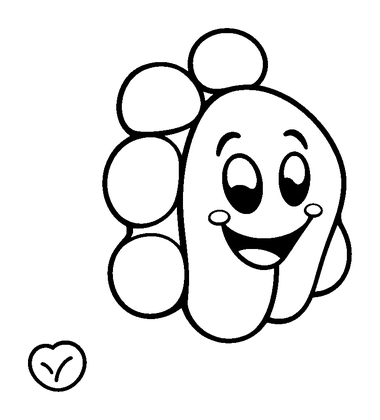 Jelly Colouring Page (Kids, Bold & Easy)