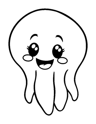 Jelly Colouring Page (Toddler, Bold & Easy)