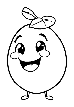 Lemon Colouring Page (Kids, Bold & Easy)