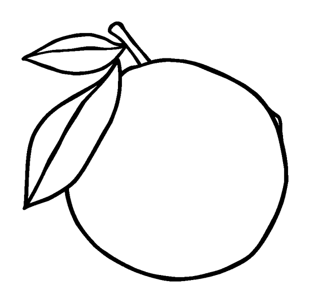 Lemon colouring page — free printable for kids