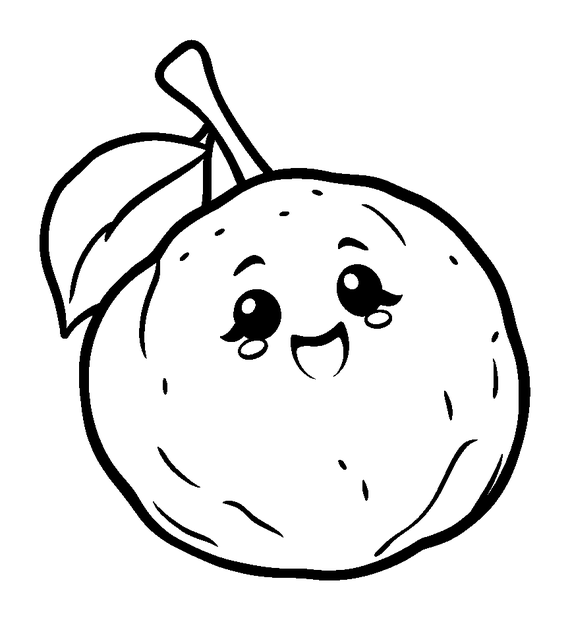 Lychee colouring page — free printable for kids