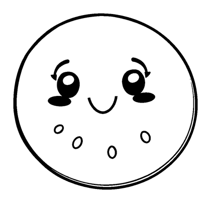 Melon Slice Colouring Page (Kids, Standard)