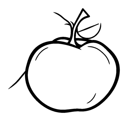 Nectarine Colouring Page (Kids, Standard)