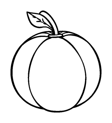 Orange Colouring Page (Kids, Standard)