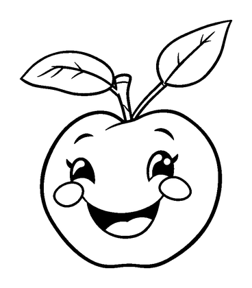 Peach Colouring Page (Kids, Standard)