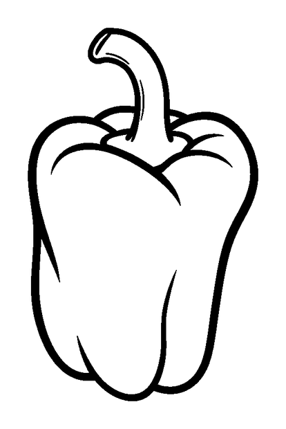 Pepper Bell colouring page — free printable for kids