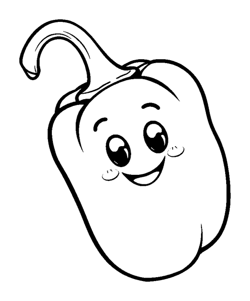Pepper Bell colouring page — free printable for kids